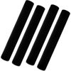 Picture of 4 Pack Faux Sheepskin Car Seat Belt Pads Seatbelt Protector Soft Comfort Seat Belt Shoulder Strap Cover Harness Pad Protect Neck and Shoulder (Black,25.5 Inch)