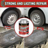 Picture of Chemical Vulcanizing Cement, Clear Tire Repair Glue, All Purpose Rubber Cement, Heavy Duty Tire Patch Kit with Brush Top Can for Car, Motorcycle, Bike, 8.5Oz