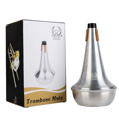 Picture of Rhythm Trombone Mute,Trombone Mute Silencer,Lightweight Aluminum Trombone Practice Mute