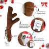 Picture of Car Christmas Decorations Reindeer Antler with Light, Christmas Car Decor Kit with Jingle Bells Rudolph Reindeer and Red Nose, Car Accessories Decoration Kit Best for Car SUV Van Truck