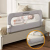 Picture of UPGOGO Folding Bed Rail for Toddlers,Safety Baby Bed Rail Guard,Kid Bed Rail with Reinforced Anchor Safety System,Bed Rail for Baby Fit Bunk,Full Size,Queen,King,Twin(Grey,43"x23.6")