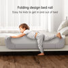 Picture of UPGOGO Folding Bed Rail for Toddlers,Safety Baby Bed Rail Guard,Kid Bed Rail with Reinforced Anchor Safety System,Bed Rail for Baby Fit Bunk,Full Size,Queen,King,Twin(Grey,43"x23.6")