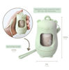Picture of Teddy Bear Diaper Bag Dispenser | Diaper Trash Bags on the Go Dispenser w/Silicon Strap | 15 UNSCENTED Baby Poop Bags per Roll | Dirty Diaper Bags Disposable | Diaper Waste Bags (SAGE GREEN)