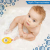 Picture of Baby Bath Thermometer Famidoc FDTH-V0-22 Water Temperature Test Floating on Water and Room Digital Bath tub Thermometers Duck Bath Thermometer Baby Safety New Upgraded