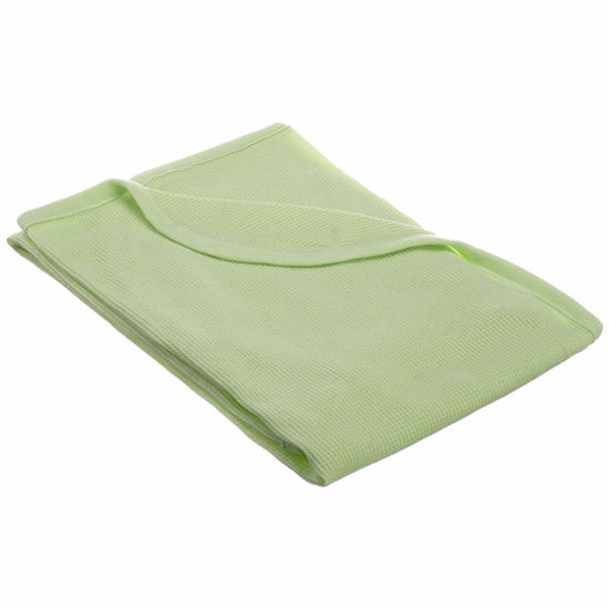 Picture of American Baby Company 100% Cotton Thermal Waffle Swaddle Blanket, Soft, Breathable & Stretchy, Celery, 30" x 40" for Boys and Girls, Perfect for Swaddling, Travel and Gifting