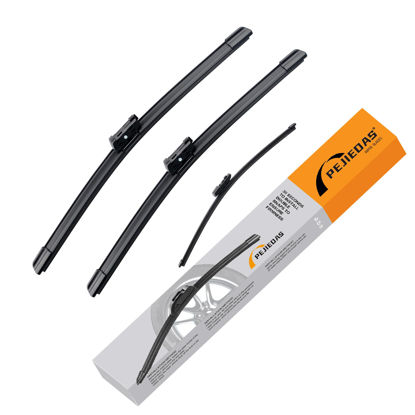 Picture of PEJIEDAS 23"+21" Front Wiper Blade + 10" Rear Wiper Blade Set for Mini Cooper Countryman F60 2017-2022 OE Genuine Quality/Original Style (Pack of 3)