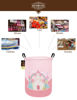 Picture of HUNRUNG Laundry Hamper,Large Canvas Fabric Lightweight Storage Basket Toy Organizer Dirty Clothes Collapsible Waterproof for College Dorms(Pink Castle)