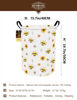 Picture of HUNRUNG Laundry Hamper,Large Canvas Fabric Lightweight Storage Basket Toy Organizer Dirty Clothes Collapsible Waterproof for College Dorms(Round-Bee)