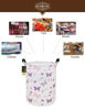 Picture of HUNRUNG Laundry Hamper,Large Canvas Fabric Lightweight Storage Basket Toy Organizer Dirty Clothes Collapsible Waterproof for College Dorms（Round-Butterfly）