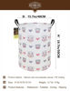 Picture of HUNRUNG Laundry Hamper,Large Canvas Fabric Lightweight Storage Basket Toy Organizer Dirty Clothes Collapsible Waterproof for College Dorms（Round-Love Owl）