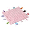 Picture of CREVENT Tag Security Blankets for Babies, Soft Small Taggie for Boys Girls, Baby Comforter Sensory Blanket, Great Gifts for Birthday Baby Shower 10"X10" (Pink+Grey)