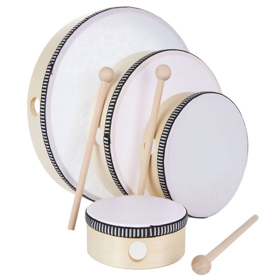 GetUSCart- 10 Inch 8 Inch 6 Inch 4 Inch Hand Drum Percussion Musical ...