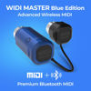 Picture of CME WIDI Master Blue - Limited Edition - Premium Bluetooth MIDI Adapter via 5-pin DIN MIDI - Ultra Low 3ms Latency - Advanced Wireless MIDI for Synthesizer EWI Keytar Pedalboard Digital Piano