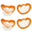 Picture of RAZBABY JollyPop Baby Pacifier Newborn, 3m+ (Orange, 4)