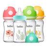 Picture of YOHKOH Natural Glass Baby Bottle with Natural Response Nipple, Newborn Anti-Colic Baby Bottles, Wide Neck Mushroom Cap Baby Bottle, Clear (Multicolour1, (5.4oz (Pack of 4))