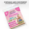 Picture of HomeWorthy Disposable Placemats for Baby - Girls Designs Toddler Placemat That Sticks to Tables at Restaurants - (Assorted 40 Pack with 3 Designs)