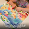 Picture of HomeWorthy Disposable Placemats for Baby - Girls Designs Toddler Placemat That Sticks to Tables at Restaurants - (Assorted 40 Pack with 3 Designs)