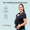 Picture of Cuddlebug Baby Wrap - Hands-Free Baby Carrier Wrap - Soft & Stretchy Baby Wraps Carrier - Baby Carrier Newborn to Toddler 7-35 lbs - One-Size-Fits-All Baby Holder Wrap - Hip-Healthy Wrap (Black)