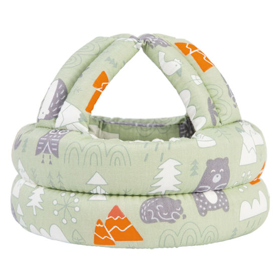 Picture of Simplicity Infant Helmet Head Protector for Baby Walking Toddler Safety Helmet Toddler Walking Helmet Baby Safety Helmet, Green Forest