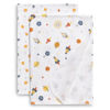 Picture of Delta Children 100% Cotton Flannel Baby Receiving Blankets for Girls and Boys - 30x30 Inches (Pack of 2), Space Exploration