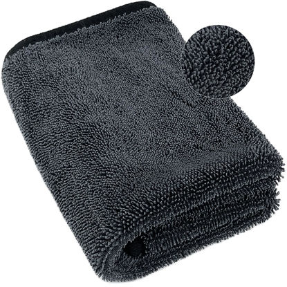 Picture of Airlab Microfiber Towels for Cars Drying Extra Large Super Absorbent Cleaning Cloth Auto Detailing Ultra Soft, Lint-Free, Streak-Free 600GSM, 24'' x 35'', 1 Pack