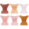 Picture of ALVABABY Baby Cloth Diapers 6 Pack with 12 Inserts One Size Adjustable Washable Reusable for Baby Girls and Boys 6DM104