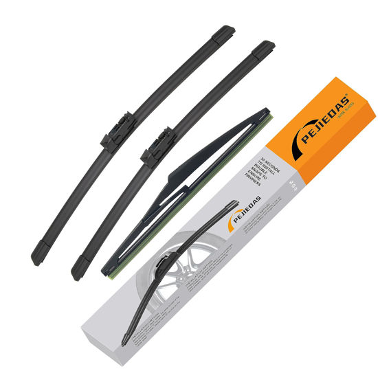 Picture of 3 Wiper Blades for Mazda CX-5 CX-9 2017 2018 2019 2020 2021, Front Wiper Blades + Rear Wiper Blades, OE Original Style (24" + 18" + 14" - Pack of 3)