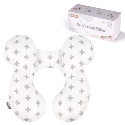 Picture of KAKIBLIN Baby Neck Pillow, Upgraded baby support pillow,Baby Neck Support Pillow for Carseat, Newborn Neck Support for Car Seat,Pushchair,Travel (Twig)