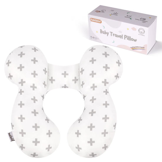 Picture of KAKIBLIN Baby Neck Pillow, Upgraded baby support pillow,Baby Neck Support Pillow for Carseat, Newborn Neck Support for Car Seat,Pushchair,Travel (Twig)