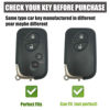 Picture of Gematay for Lexus Key Fob Cover, Key Case Shell Compatible with Lexus GX460 RX350 ES350 IS250 GX460 LX570 IS350 GS430 GS300 GS450h is-C is-F Smart Key Protector