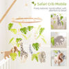 Picture of Baby Mobile for Crib Safari Nursery Mobile Handmade Jungle Baby Mobile Woodland Nursery Decor Forest Animals Crib Accessories with Lion Elephant Zebra Giraffe