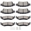 Picture of SCITOO D1084 D967 Front Ceramic Rear Semi-Metal Brake Pad Sets Fit For Chrysler Aspen 07-09,For Dodge Dakota 2010,For Dodge For Durango 2007-2009,For Dodge Ram 1500 2006-2010,For Ram 1500 2011-2018