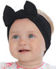 Picture of BABYGIZ Baby Girl Headbands-Infant,Toddler Cotton Handmade Hairbands with Bows Child Hair Accessories (Black)