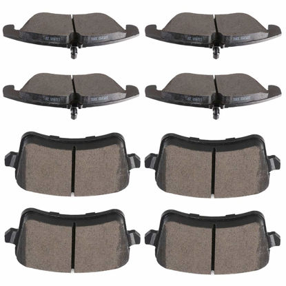 Picture of SCITOO D1322 D1386 Front Rear Ceramic Brake Pads Sets Fit For Audi A4 / A4 Quattro / A5 / A5 Quattro/allroad / Q5 / S5
