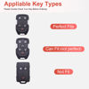 Picture of RUABIBAN for GMC Key Fob Cover with Keychain, TPU Key Case Fit for 2019 2020 2021 2022 Chevy Silverado GMC Sierra 1500 2500HD 3500HD Terrain Acadia Smart Key Protector Shell 5 Buttons