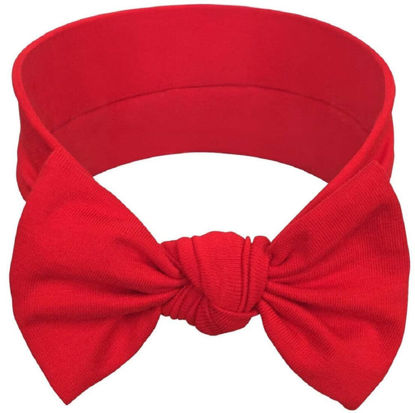 Picture of BABYGIZ Baby Girl Headbands-Infant,Toddler Cotton Handmade Hairbands with Bows Child Hair Accessories (Red)