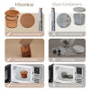 Picture of Moonkie Silicone Baby Food Containers | 8oz/4 oz Baby Food Storage Jars with Airtight Lids and A Snack Cup Lid | Freezer,Microwave and Dishwasher Safe, Reusable Baby Food Jars for Infant & Toddler