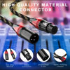 Picture of BEZOKABEL XLR Cables 50ft 4 Packs, XLR Microphone Cables, XLR Speaker Cable Male to Female Nylon Braided 3 Pins