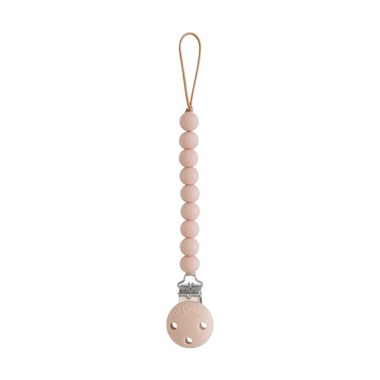 Picture of mushie 100% Silicone Baby Pacifier Clip BPA Free | Hera (Blush)