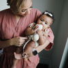 Picture of mushie 100% Silicone Baby Pacifier Clip BPA Free | Hera (Blush)