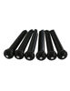 Picture of Metallor Acoustic Guitar Bridge Pins String Peg Guitar Parts Replacement Pack of 6 Pieces Black with White Dot.