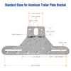 Picture of Aootf Trailer License Plate Bracket Holder- Truck/RVs/Boats Aluminum Car Tag Frame and Black Silicone Cover, Universal License Plate Light Mounting Kit with Stainless Steel Screw Cap