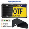 Picture of Aootf Trailer License Plate Bracket Holder- Truck/RVs/Boats Aluminum Car Tag Frame and Black Silicone Cover, Universal License Plate Light Mounting Kit with Stainless Steel Screw Cap
