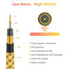Picture of Sovvid Guitar Cable 10ft, Professional Instrument Cable Electric Guitar AMP Cord, 1/4 inch TS Cable for Guitar Bass Mandolin Keyboard and Pro Audio (Yellow)