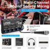 Picture of LZSIG Mini Audio Mixer,Stereo Line Mixer for Sub-Mixing,Ultra Low-Noise,4-Channel,Dynamic Microphone Independent Control, 1/4" & 1/8" TRS Output and Input,for Guitars,Bass,Keyboards (Small(4-Channel))