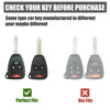 Picture of Gematay for Jeep Key Fob Cover, Key Case Shell Compatible with Dodge Ram 1500 2500 3500 Jeep Wrangler/Patriot/Compass Chrysler Smart Key Protector