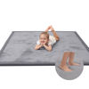 Picture of Baby Play Mat for Floor,1.3" Thick Memory foam Tummy Time Mat,Soft Coral Velvet Nursery Rug,Large Non Slip Crawling Mat for Toddlers,Infants,kids,Yoga Mat,Tatami Mat for Living Room(Dark Gray)