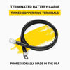 Picture of Spartan Power Black 5 Foot 2 AWG Battery Cable, Negative Only 3/8" M10