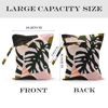 Picture of zcyxuuw Wet Dry Bag for Swimsuit, Travel, Beach, Pool, Stroller, Diapers, Dirty Yoga Gym Clothes, Makeup Bag, Waterproof Tropical Palm Leaves Decor Jungle Palm Leaf Favors