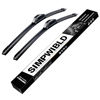 Picture of 2 Factory Wiper Blades Replacement For 2006-2015 Honda Civic/2005-2020 Honda Odyssey/2004-2006 Lexus RX330 Original Equipment Windshield Wiper Blades Set 26"+22" (Set of 2) U/J HOOK